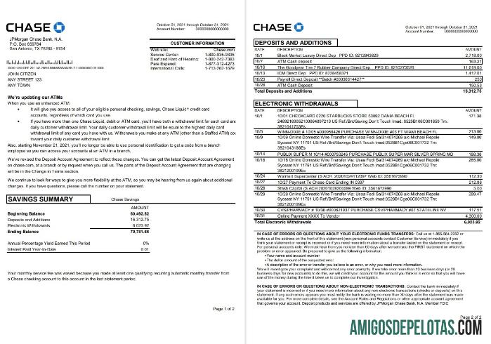 AS JPMorgan Chase 2 pages Word templat