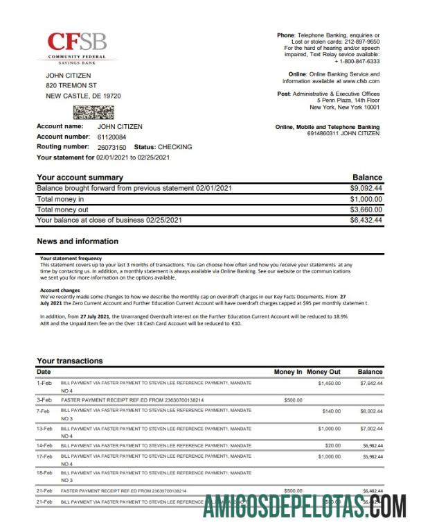 AS Baru York CFSB Excel PDF templat