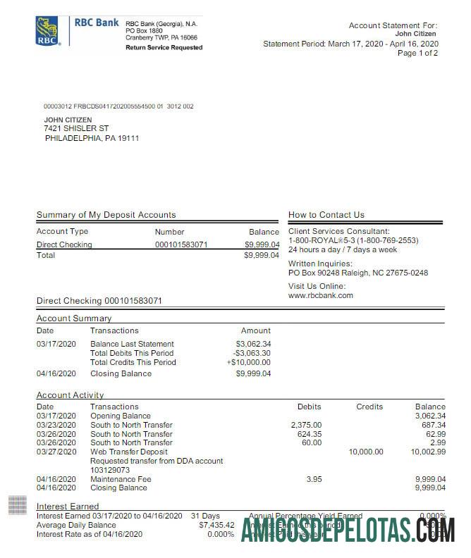 Dapat Diedit AS RBC bank laporan Word and PDF templat, versi 2 scr