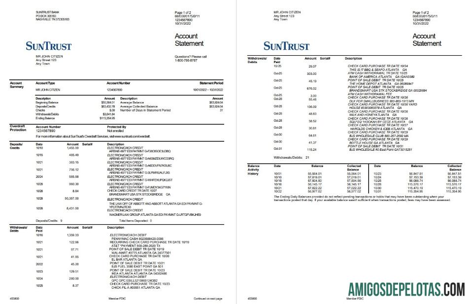 AS SunTrust bank 2p desain