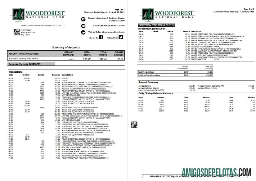 AS Woodforest 3 pages desain