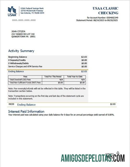 Dapat Diedit USAA Federal Savings bank laporan Word and PDF templat, versi 2