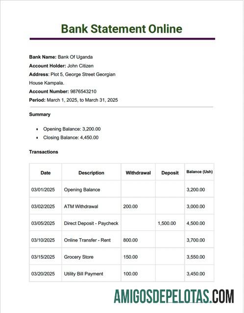 Dapat Diedit Uganda bank of Uganda bank laporan online┬áWord and PDF templat
