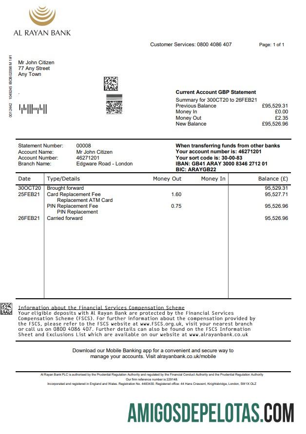 Dapat Diedit Inggris Raya Al Rayan bank laporan templat in Word and PDF format