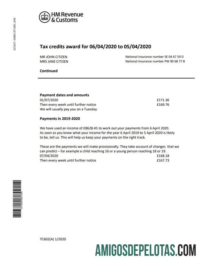 Dapat Diedit Inggris Raya HM Pendapatan & Customs bank laporan easy to fill templat in Word and PDF format