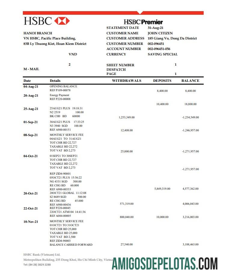 ভিয়েতনাম HSBC Excel PDF প্রিভিউ