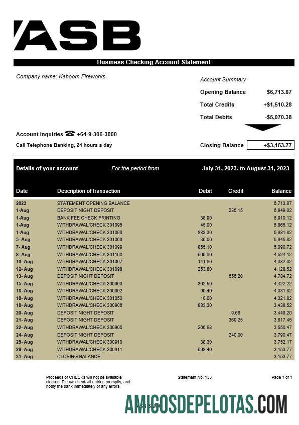 Profesional ASB bank Perusahaan laporan Word and PDF templat