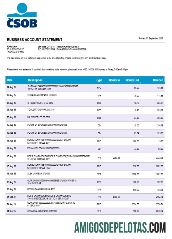 C╠îeskoslovenska╠ü Obchodni╠ü Banka bisnis bank Perusahaan laporan Word and PDF format desain