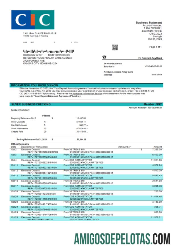 Realistis CIC bank enterprise laporan Word and PDF templat
