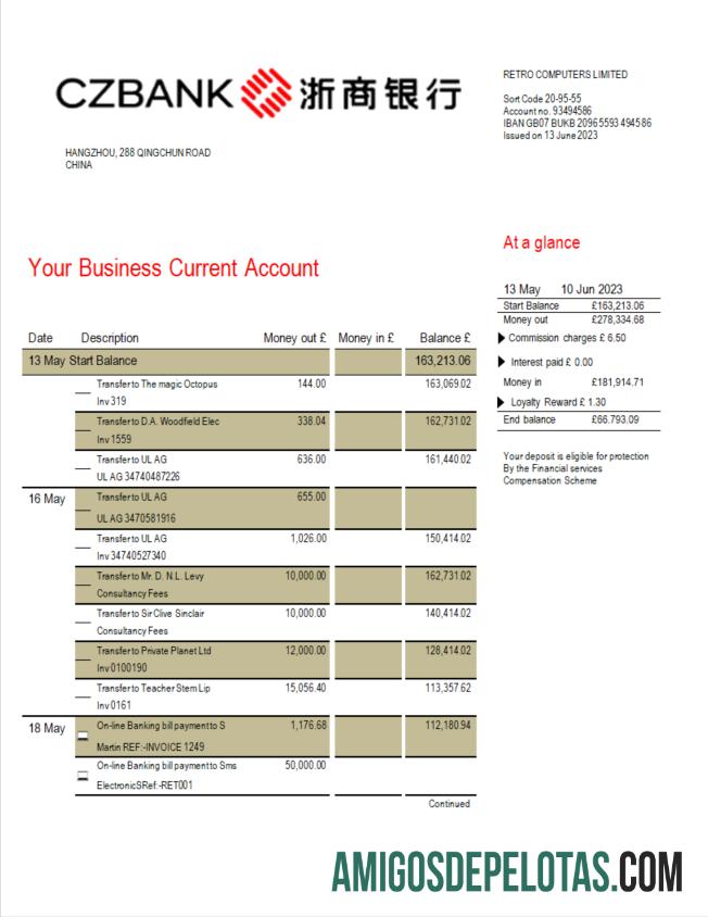 Premium Tiongkok Zheshang bank bisnis bank laporan Word and PDF templat