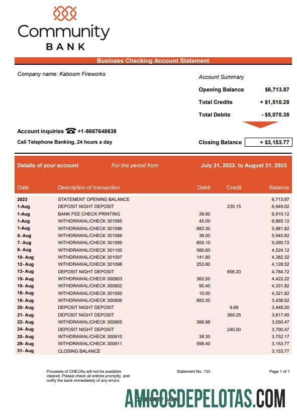 Berkualitas Community bank bisnis laporan Word and PDF templat