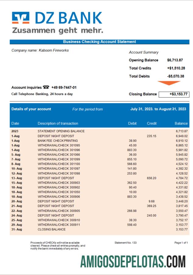 Dapat Diedit DZ bank organization laporan Word and PDF templat