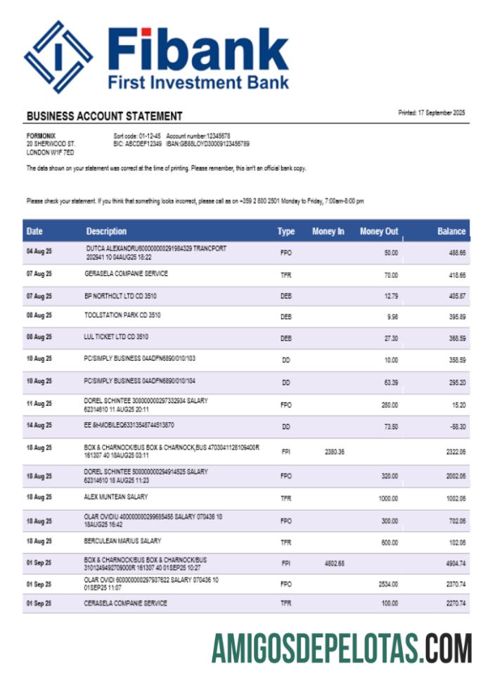 Fibank bank bisnis bank laporan Word and PDF format pratinjau
