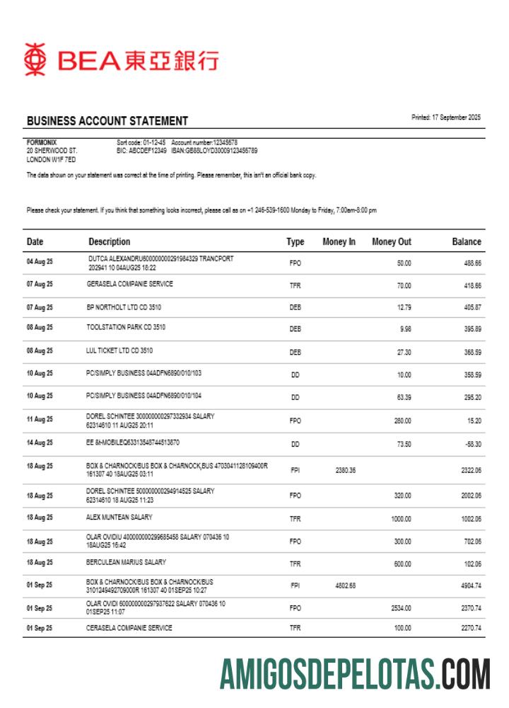 Hong Kong BEA bisnis bank laporan Word and PDF format makering