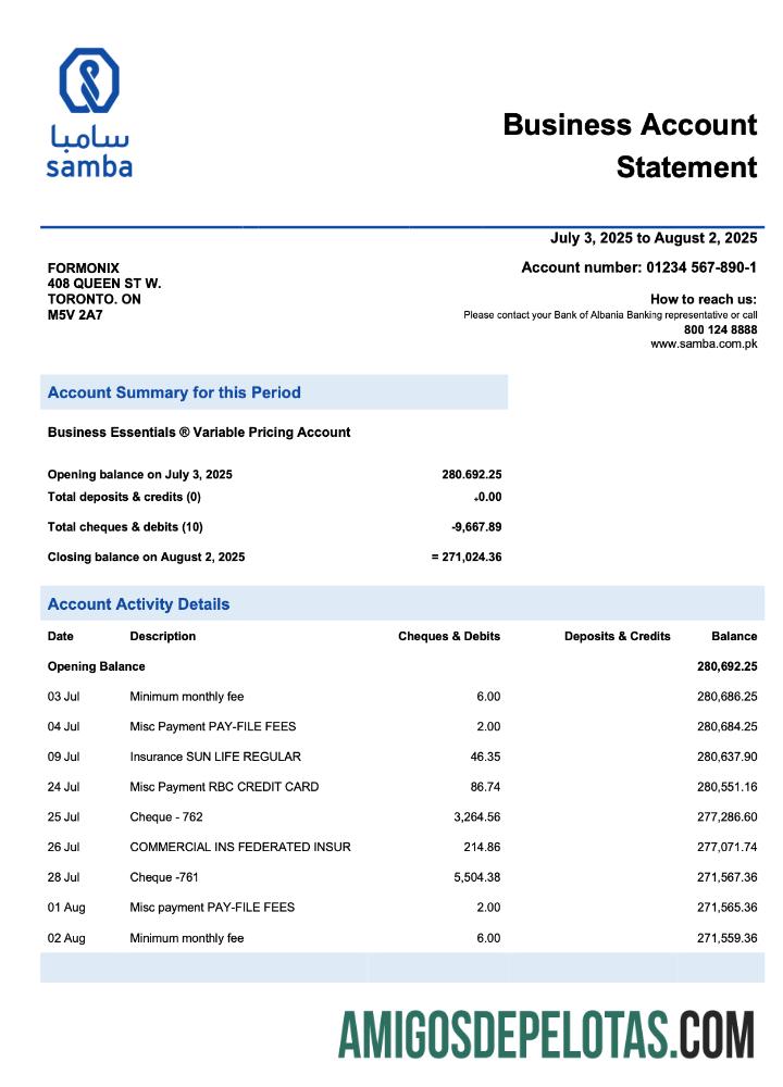 Dapat Diedit Arab Arab Saudi Samba firm rekening laporan Word and PDF templat