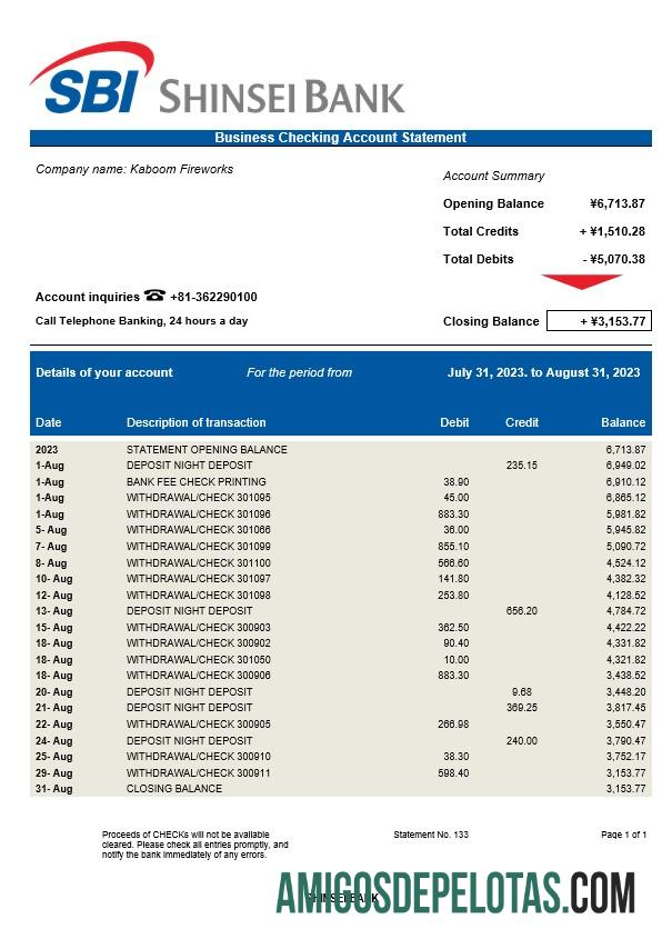 Berkualitas Shinsei bank bisnis laporan Word and PDF templat