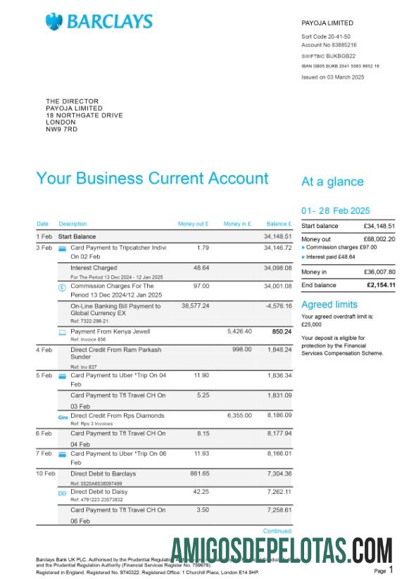 Dapat Diedit Inggris Raya Barclays bisnis bank laporan templat in PSD 6 pages