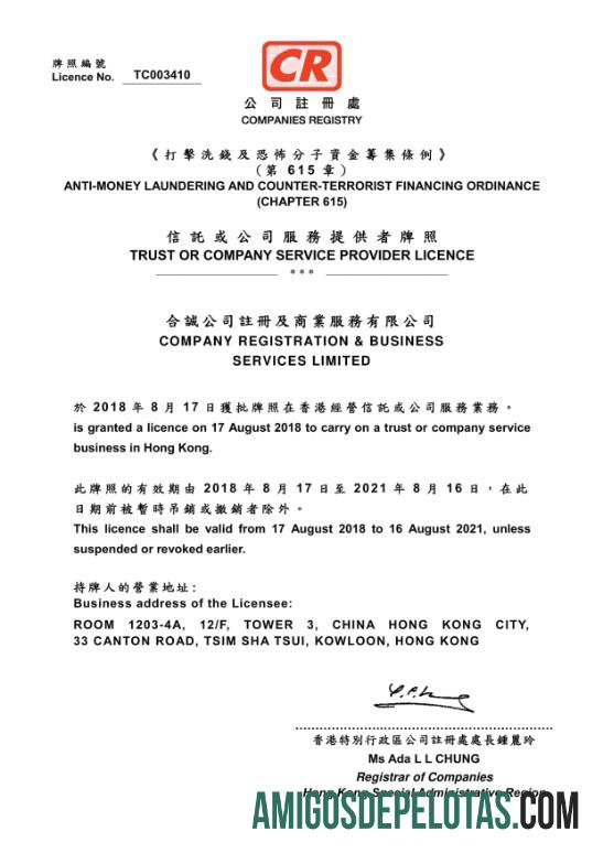 Tiongkok Trust or Perusahaan layanan Provider lisensi makering
