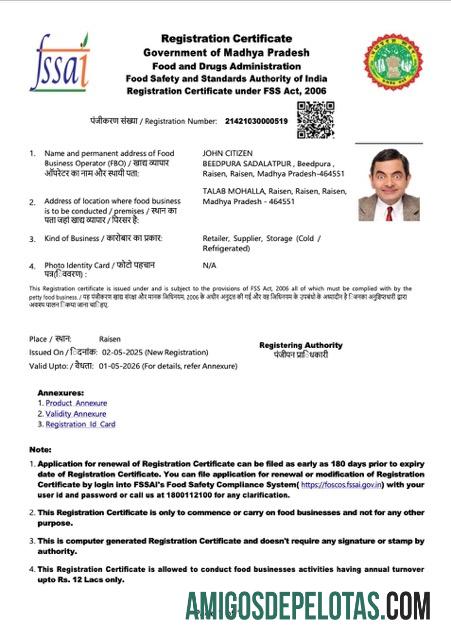 Premium India Madhya Pradesh pendaftaran sertifikat Word and PDF templat