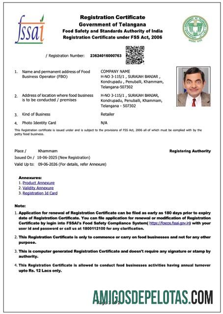 Profesional India Telangana Perusahaan pendaftaran sertifikat Word and PDF templat