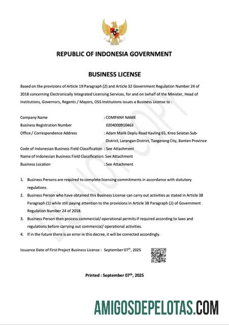 Dapat Diedit Indonesia bisnis lisensi Word and PDF templat