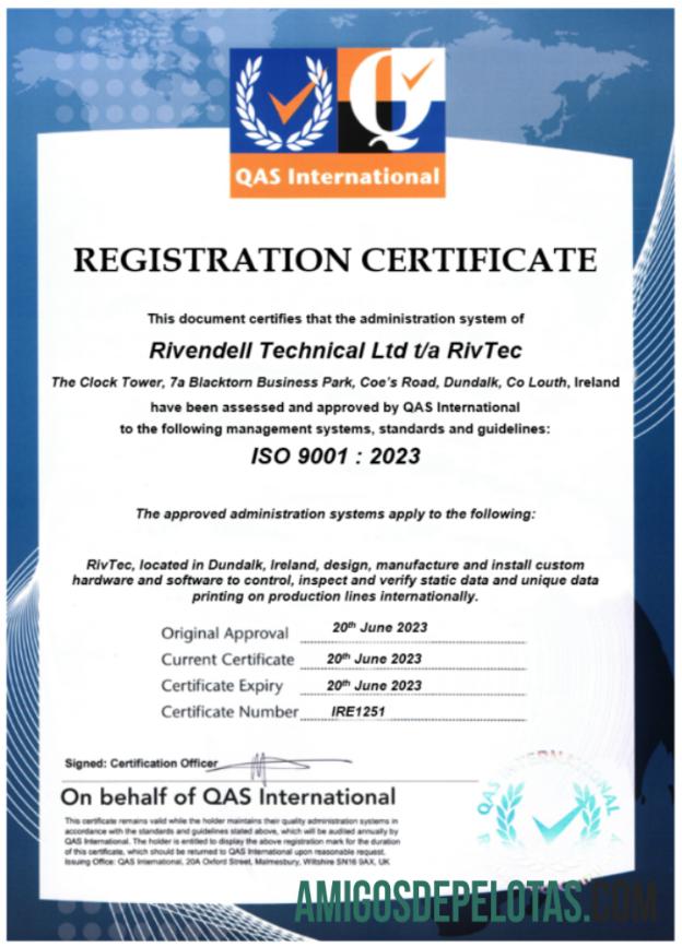 Premium Irlandia Rivendell Technical sertifikat of pendaftaran Word and PDF templat