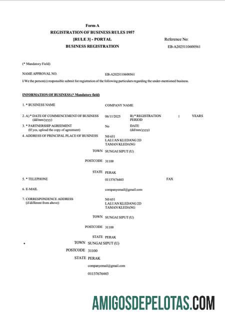 Berkualitas Malaysia bisnis pendaftaran sertifikat Word and PDF templat, versi 2