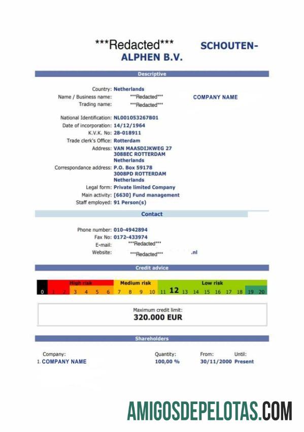 Belanda sertifikat of pendaftaran sampel