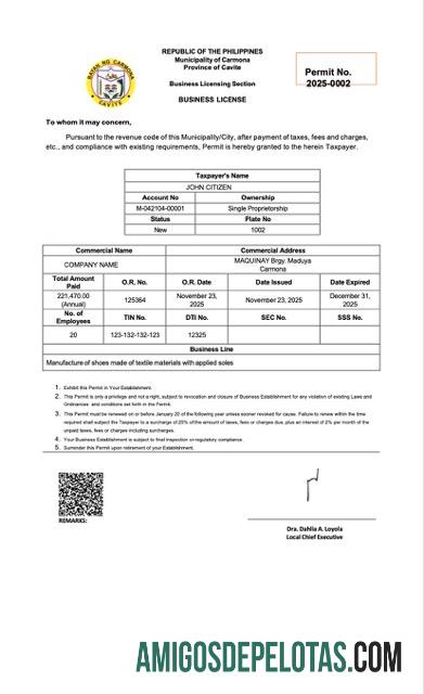 Dapat Diedit Filipina bisnis lisensi Word and PDF templat