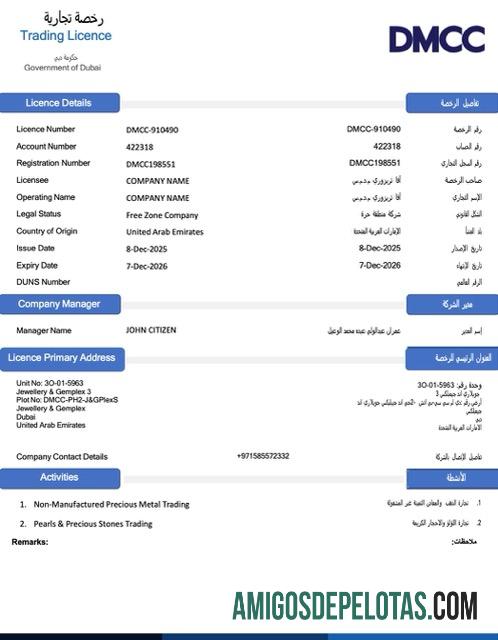 Dapat Diedit UEA Dubai trading lisensi Word and PDF templat, versi 2