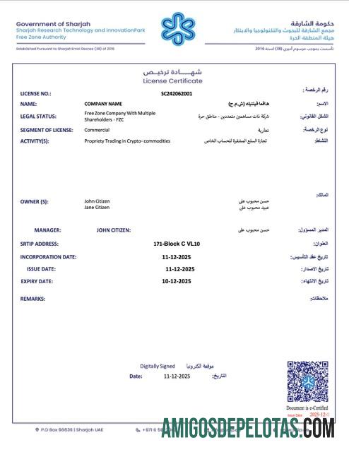 Berkualitas UEA Sharjah lisensi sertifikat Word and PDF templat