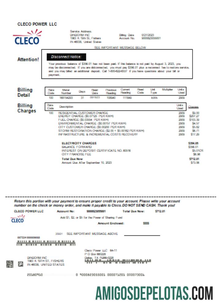 Louisiana Cleco Power Listrik Tagihan bisnis Tagihan, SCR makering
