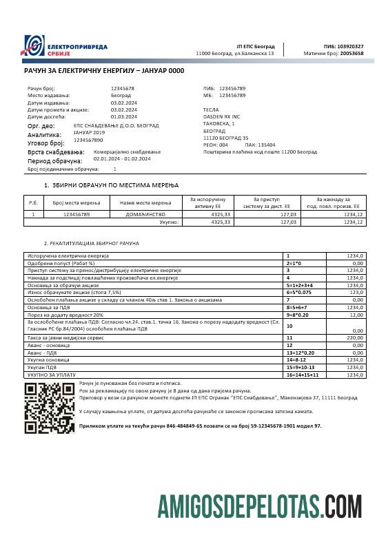 Berkualitas Serbia ╨ò╨╗╨╡╨║╤é╤Ç╨╛╨┐╤Ç╨╕╨▓╤Ç╨╡╨┤╨░ ╨í╤Ç╨▒╨╕j╨╡ Listrik bisnis Tagihan Tagihan templat in Word and PDF format