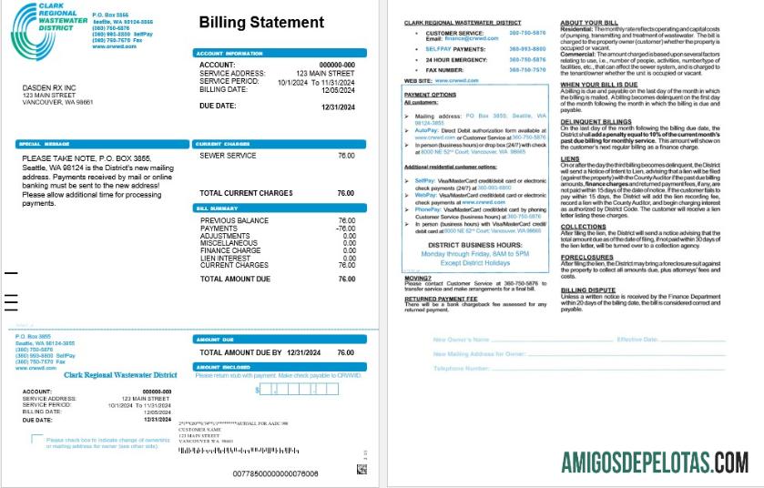Dapat Diedit AS CRWWD bisnis Tagihan Tagihan Word and PDF templat