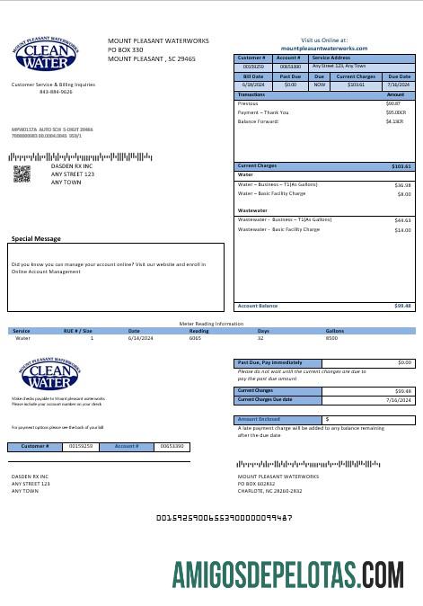 Profesional AS Clean Air bisnis Tagihan Tagihan templat in Word and PDF format