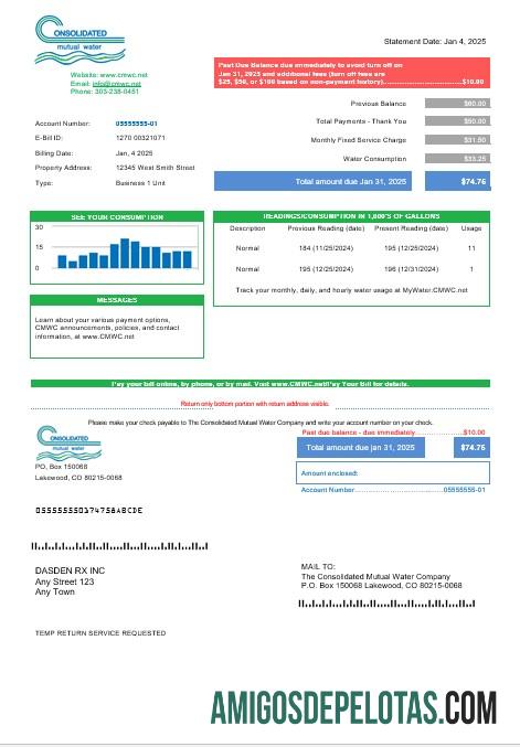 Dapat Diedit AS Consolidated Mutual Air bisnis Tagihan Tagihan templat in Word and PDF format