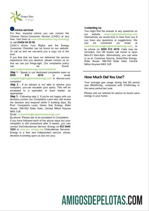 Inggris Raya hijau Star Energy energy bisnis Tagihan Tagihan Word and PDF format, 3 pages 3 desain