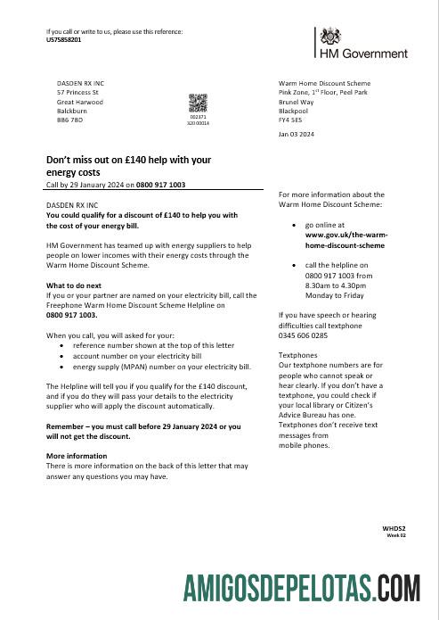 Realistis Inggris Raya HM Government Warm Home Energy bisnis Tagihan Tagihan templat in Word and PDF format