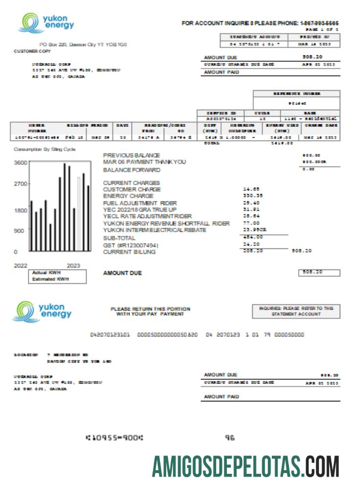 Yukon Energy Tagihan bisnis Tagihan, SCR makering