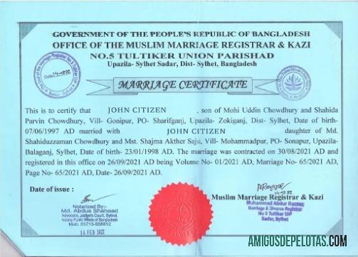 Bangladesh Muslim pernikahan registrar & Kazi pernikahan sertifikat makering