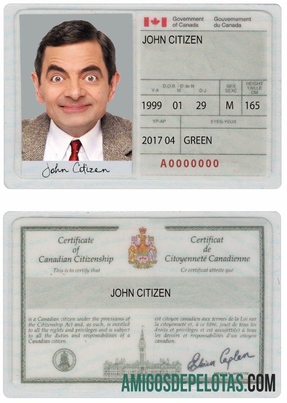 Kanada sertifikat of citizenship makering