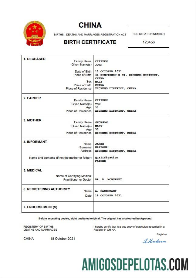 Berkualitas Tiongkok kelahiran sertifikat Word and PDF templat