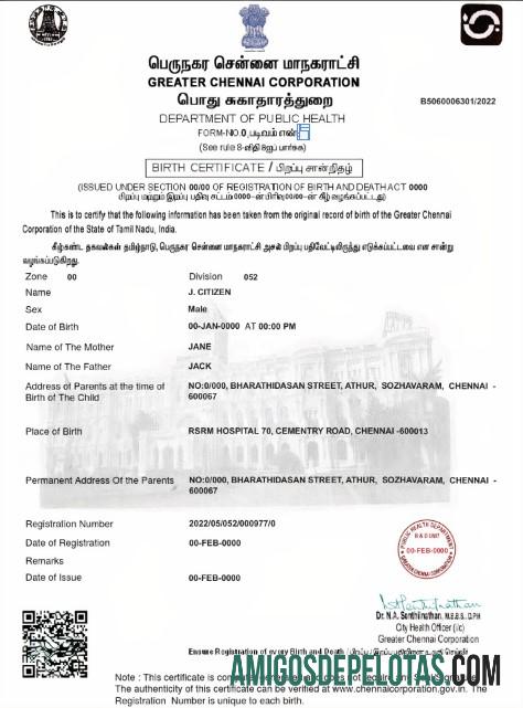 Berkualitas India kelahiran sertifikat templat in PSD format, fully Dapat Diedit