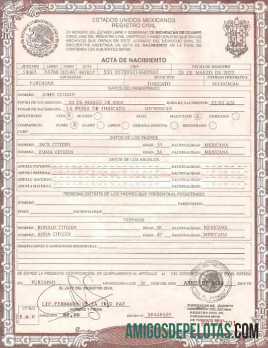 Profesional Meksiko kelahiran sertifikat templat in PSD format