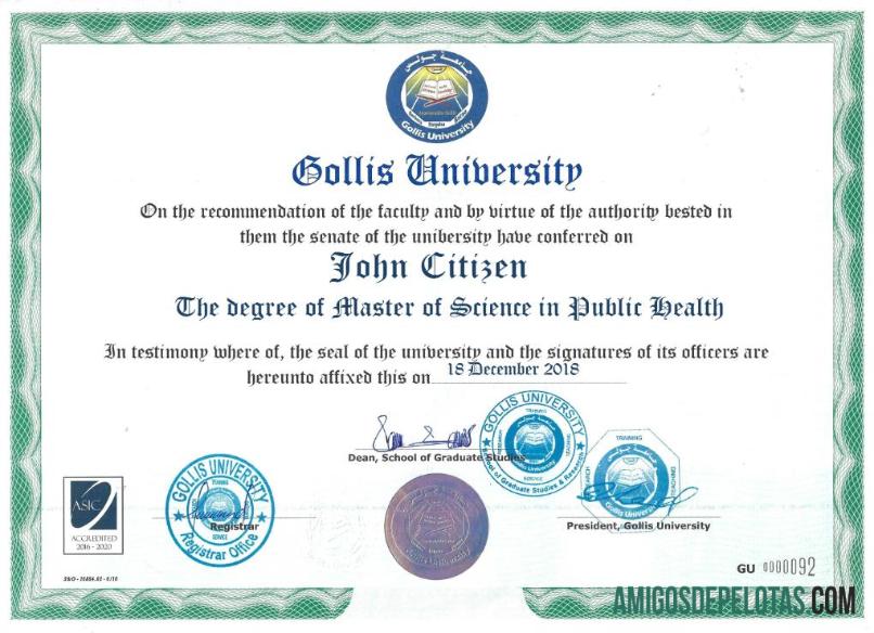 Somaliland Gollis universitas sertifikat desain