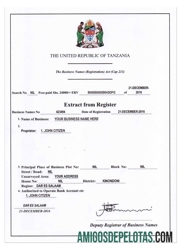 Tanzania bisnis pendaftaran version2 makering