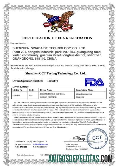 US FDA medis sertifikat scr desain