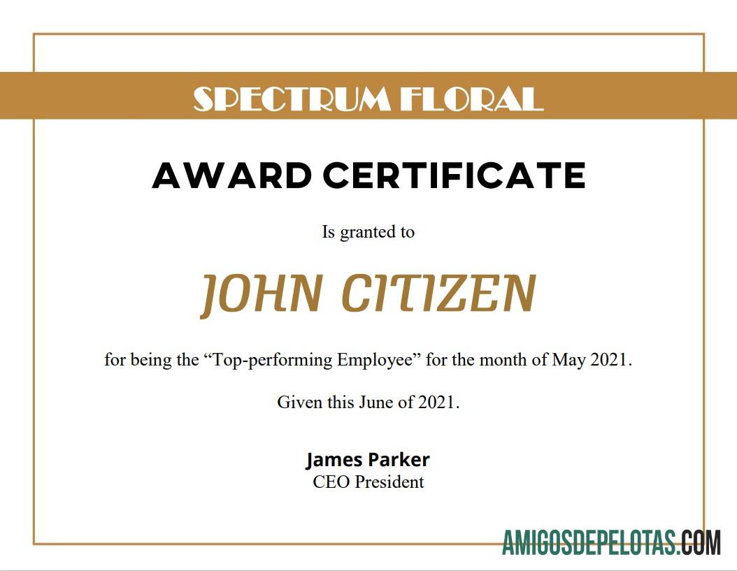 AS Award sertifikat makering