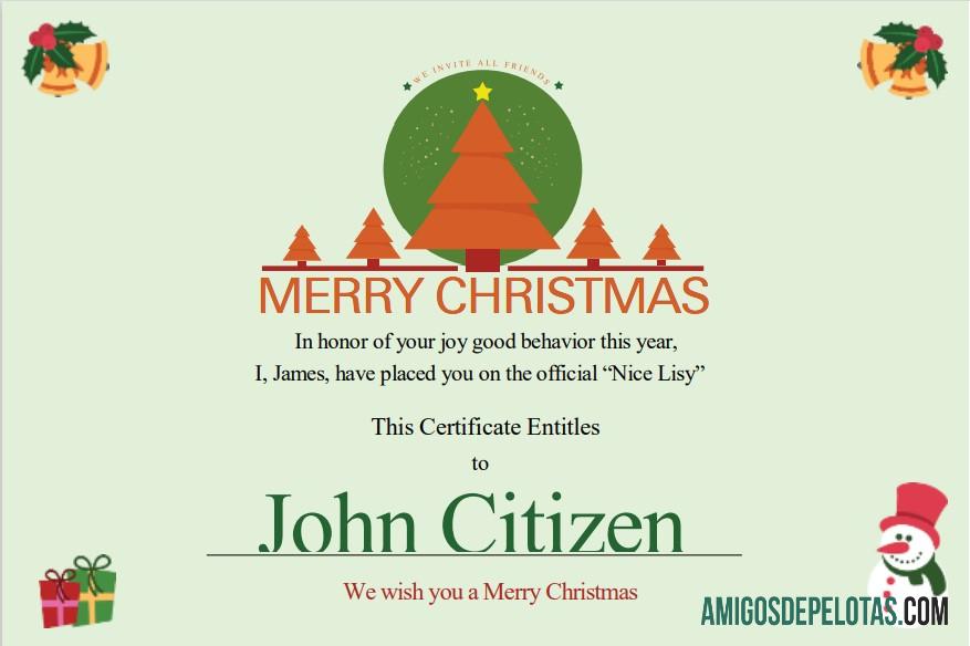 AS Christmas Gift cert templat