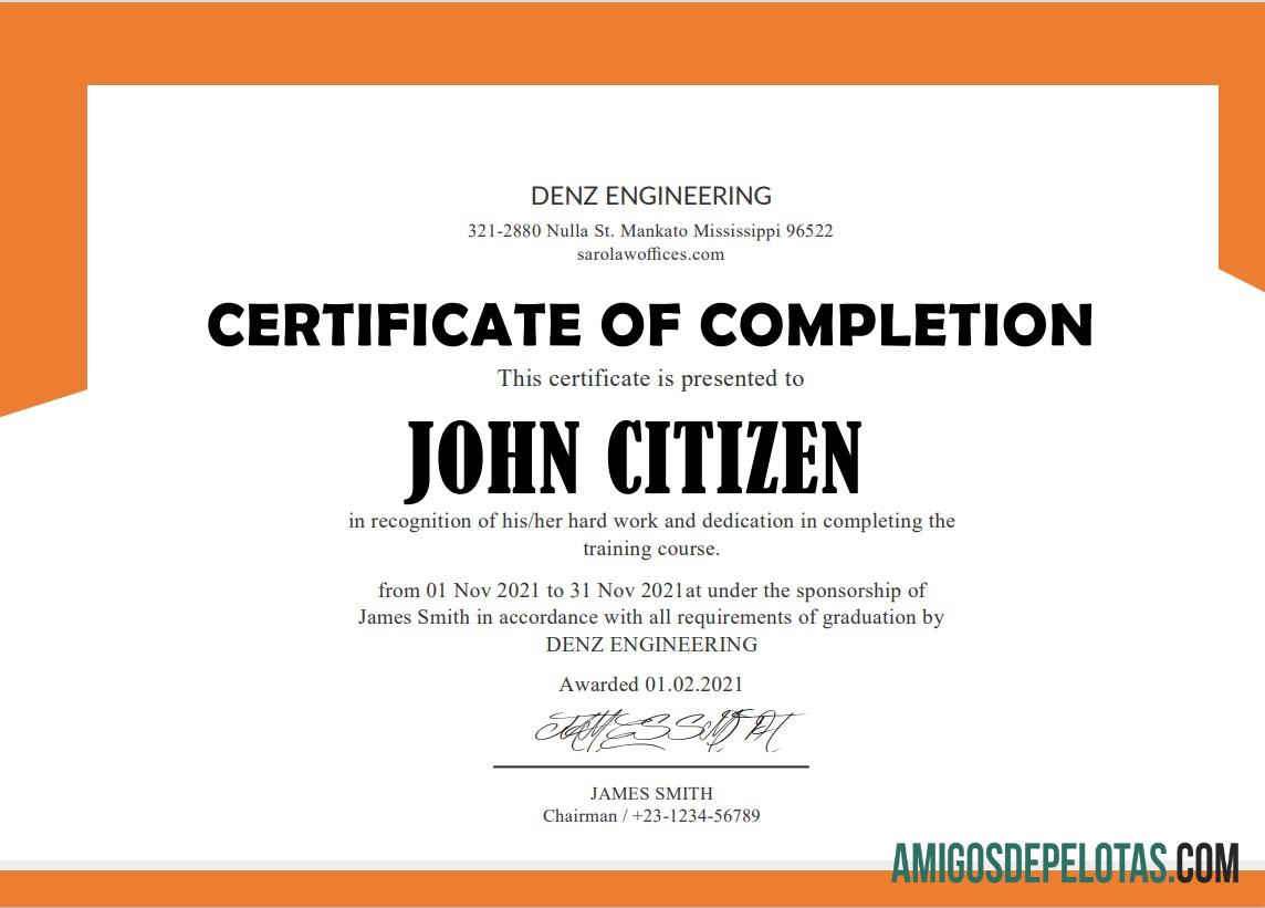 AS Denz teknik Internship Cert makering